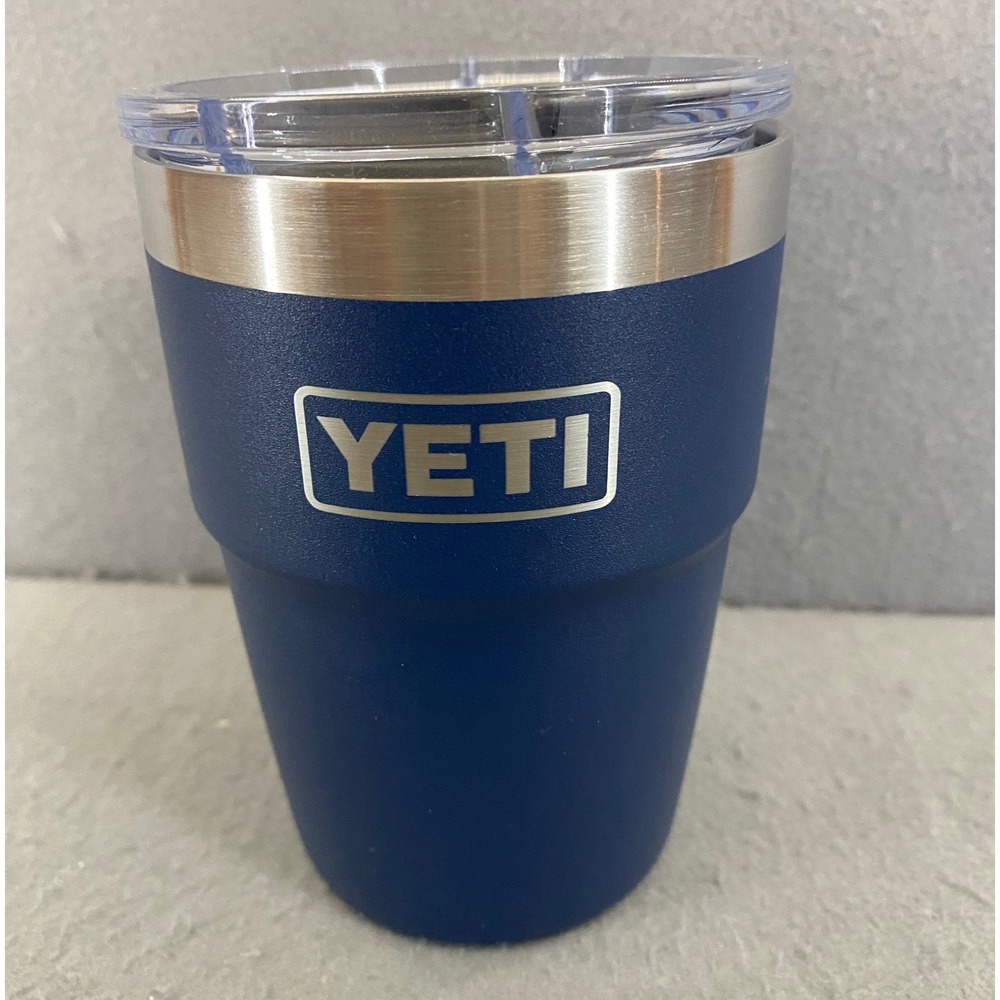 YETI Rambler 16 oz Stackable Pint Navy Blue Tumbler MagSlider Lid AdventHealth